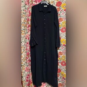 NATURAL LIFE Black Long Sleeve Maxi Dress